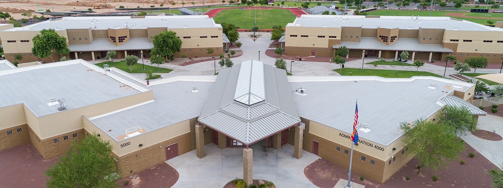 Overhead view of the Shadow Ridge Campus