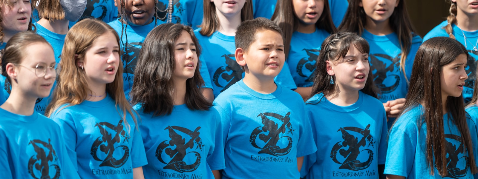 Sunset Hills choir students performing 