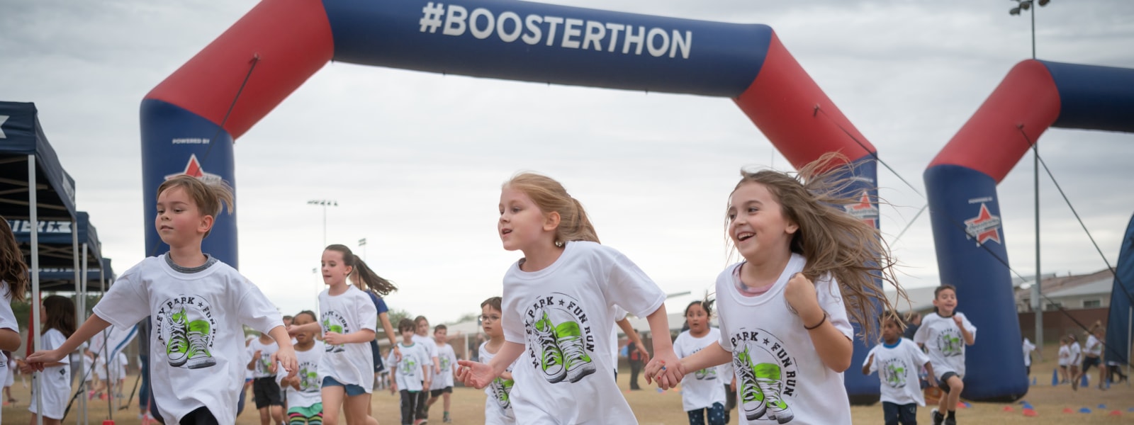 Student Running at the Boosterthon