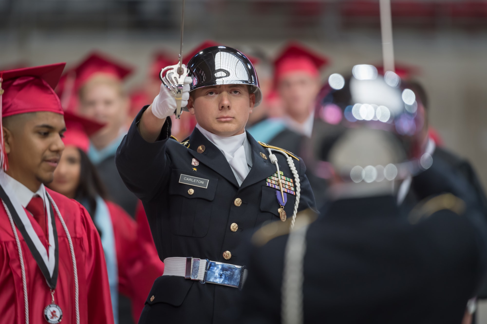 JROTC Color Guard at graduation