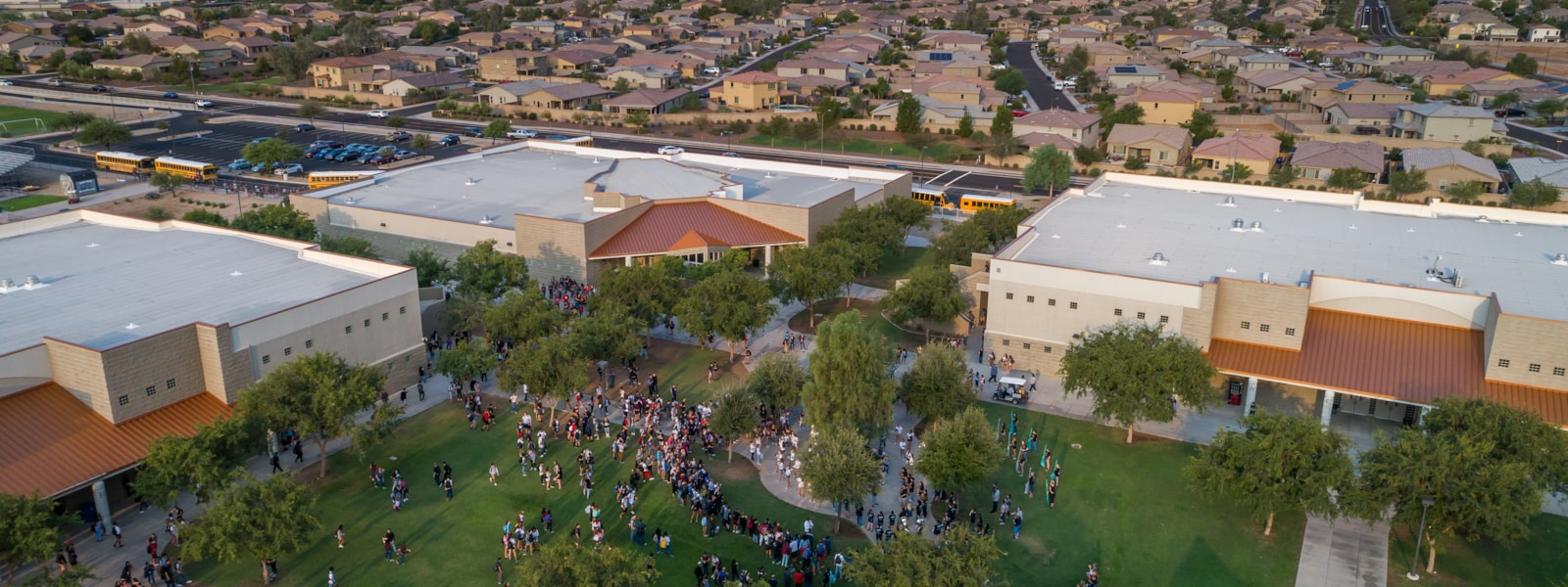 Overhead view of the Willow Canyon Campus