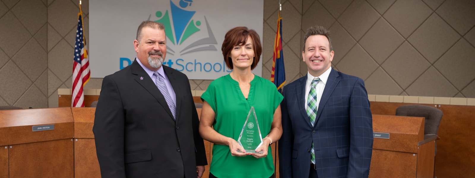 Connie Wolford received the Maricopa County Exemplary Principal award