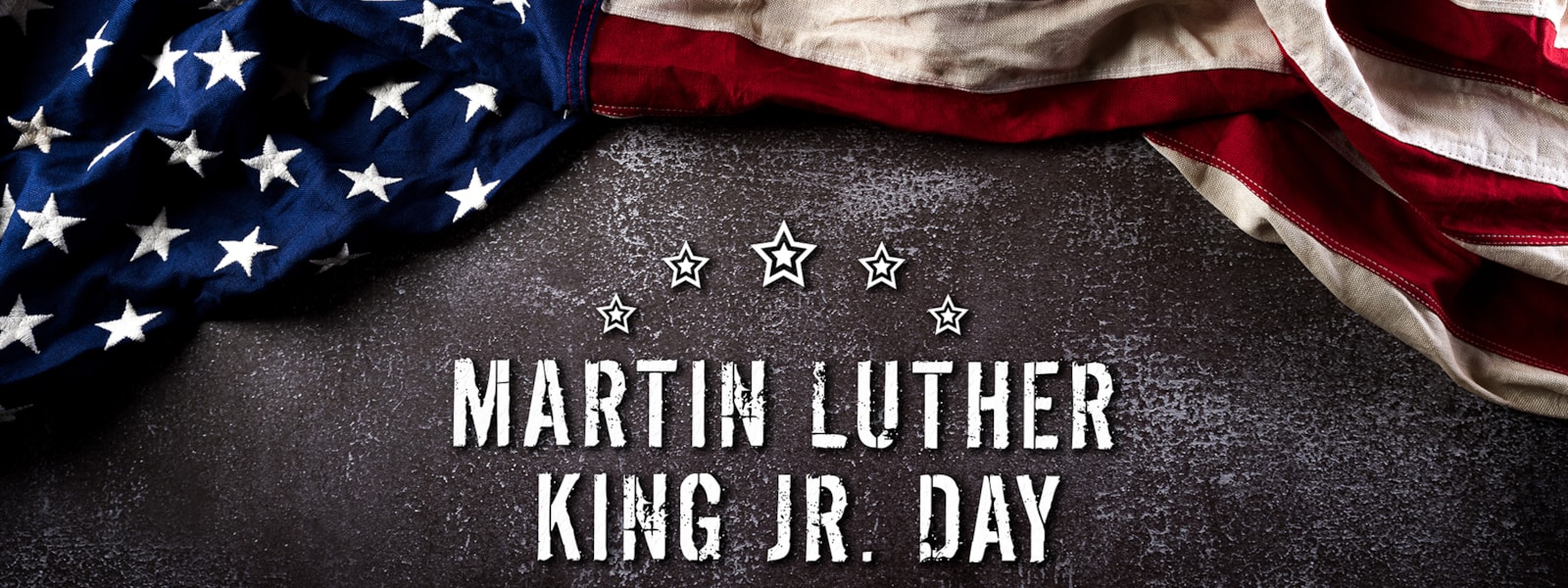 Martin Luther King Jr. Day with American Flag