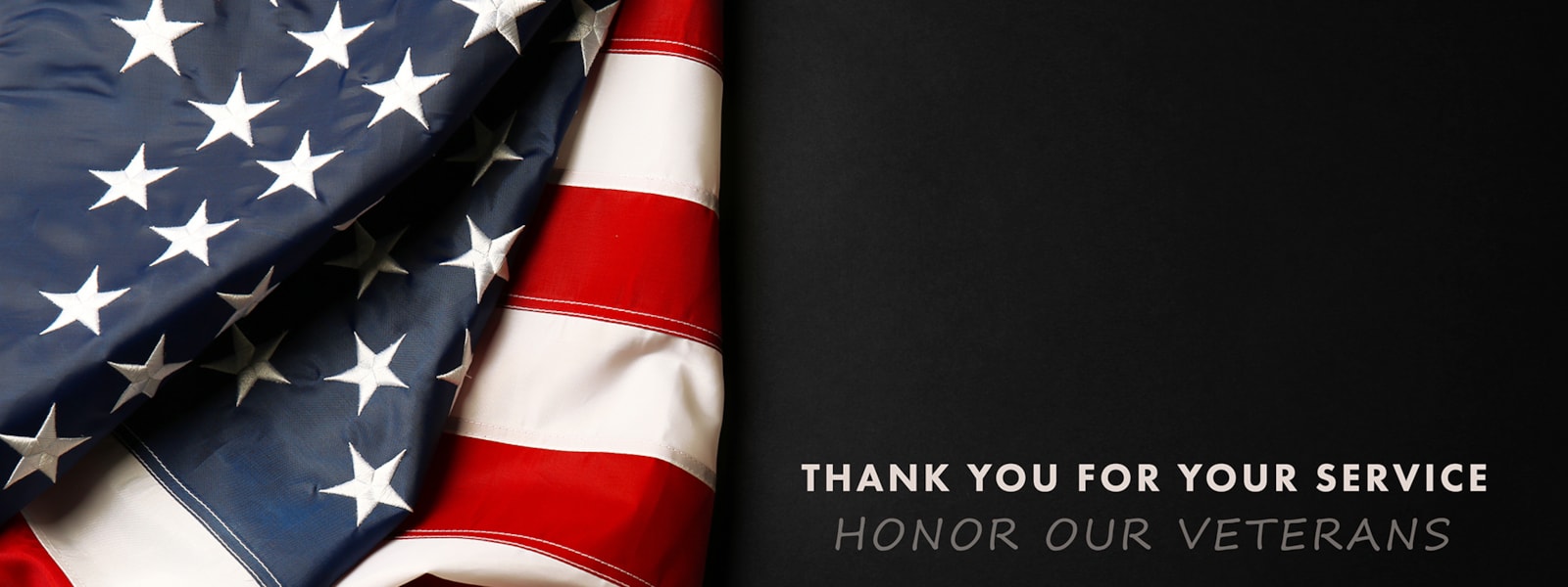 American flag honoring veterans