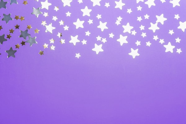 Purple back ground with stars