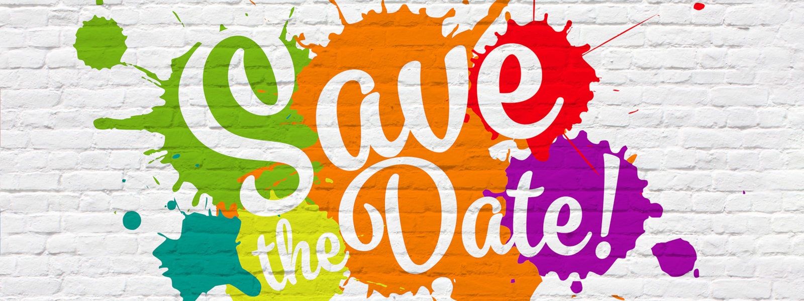 Colorful Save the Date 