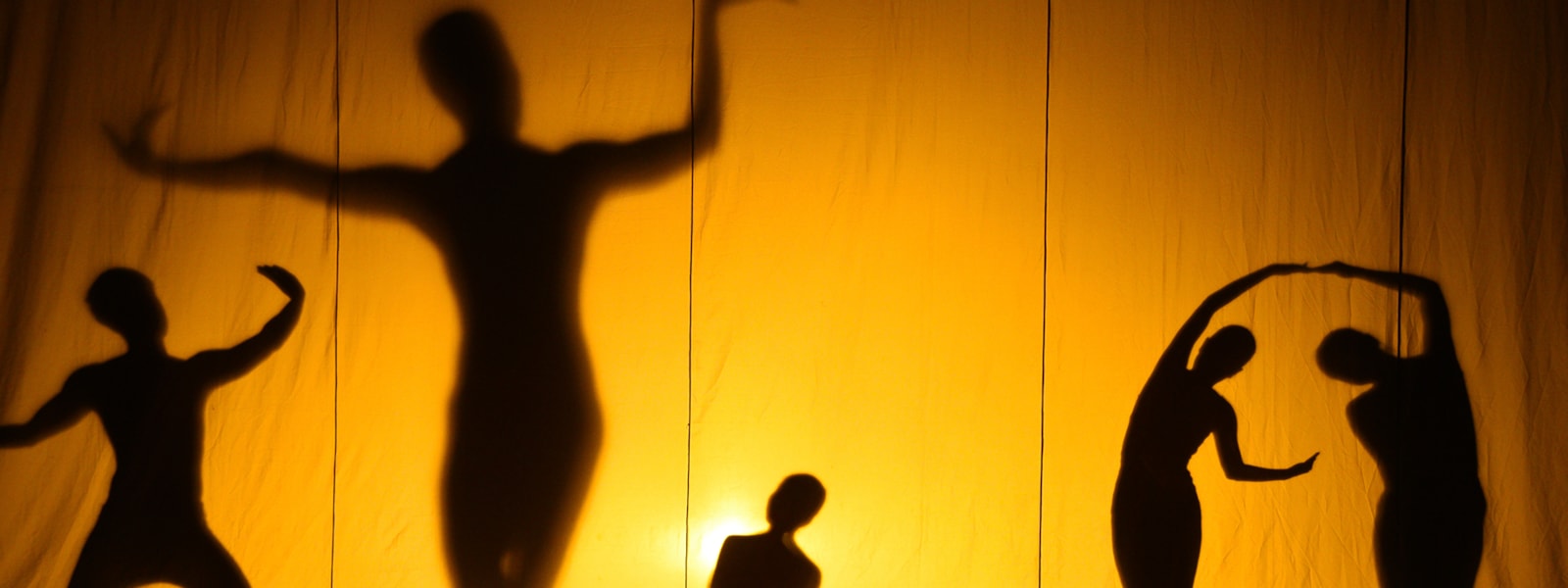Silhouette of dancers