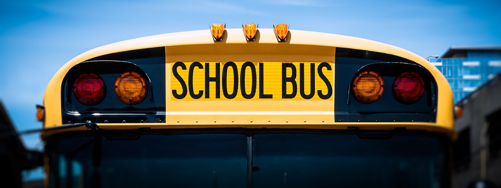 Picture of the front of a school bus