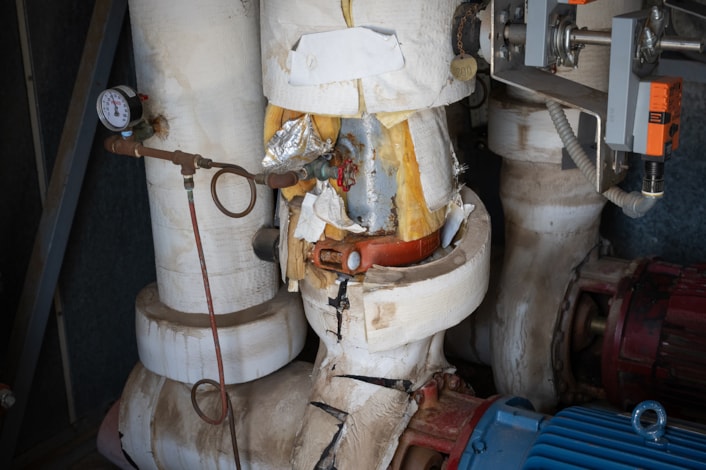 picture of a failing AC system pipe