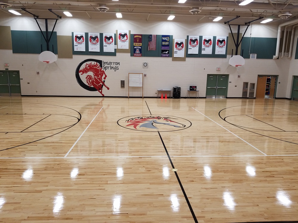 view of school gym