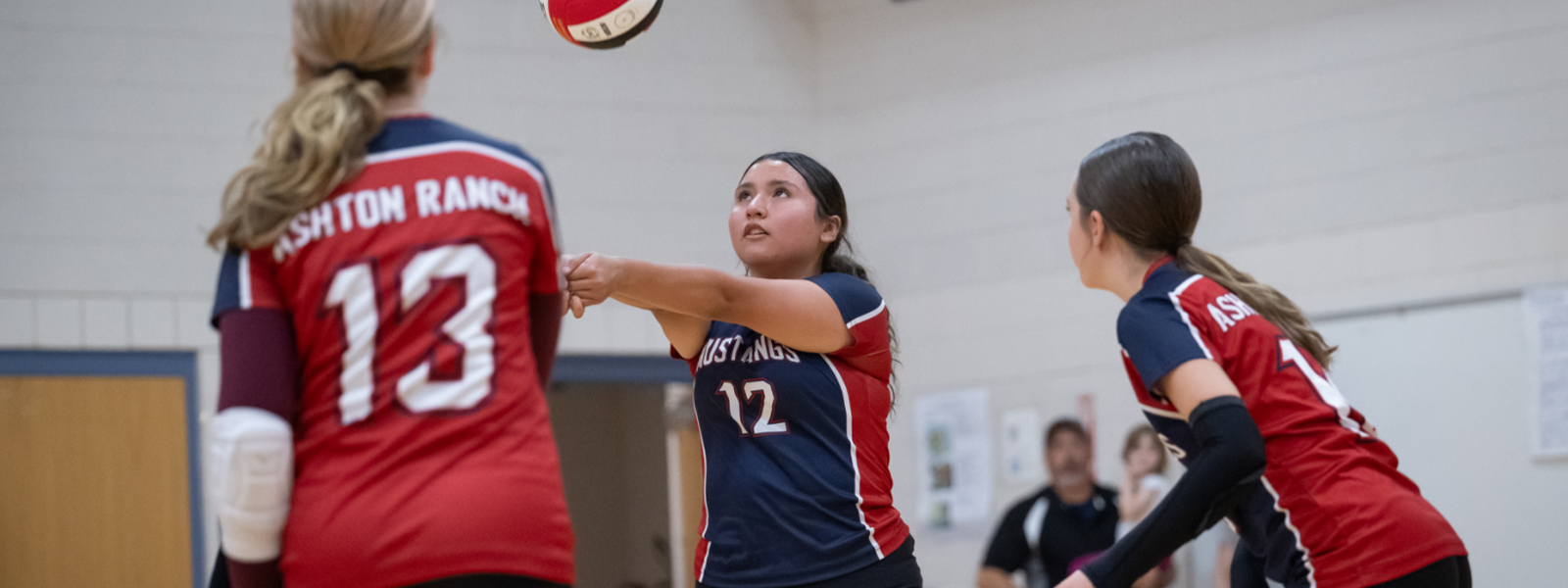 Ashton Ranch Volleyball players during a game