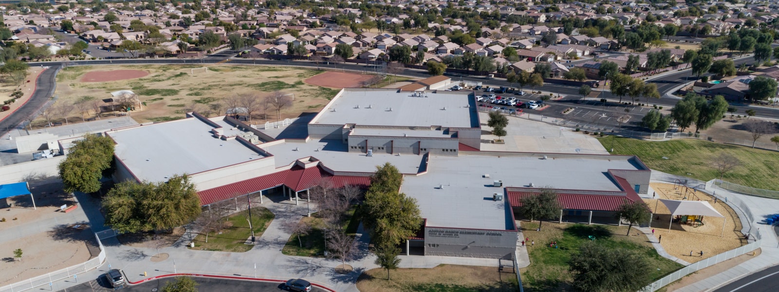 Aerial photo of Ashton Ranch Middle School