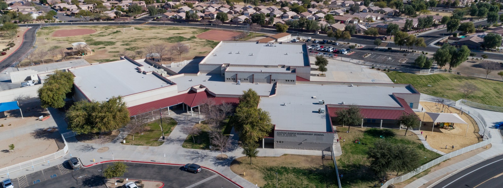 aerial view of Ashton Ranch Middle School