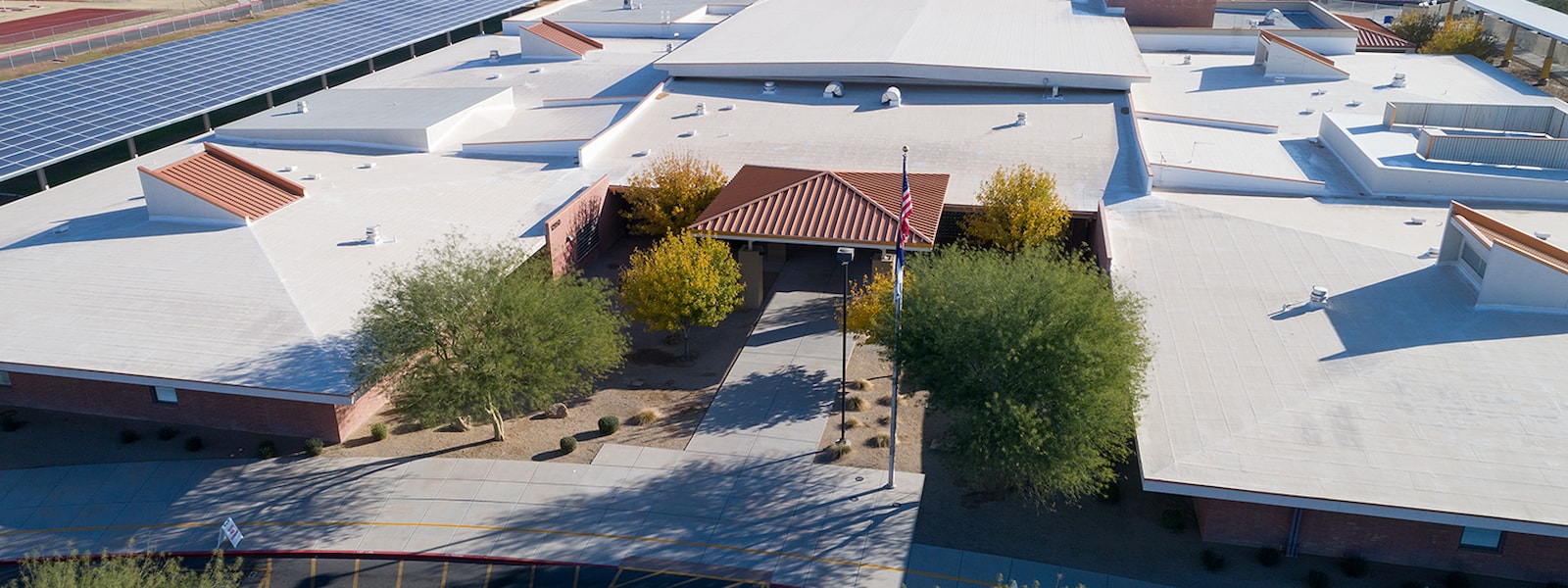 Overhead view of Dysart Middle School