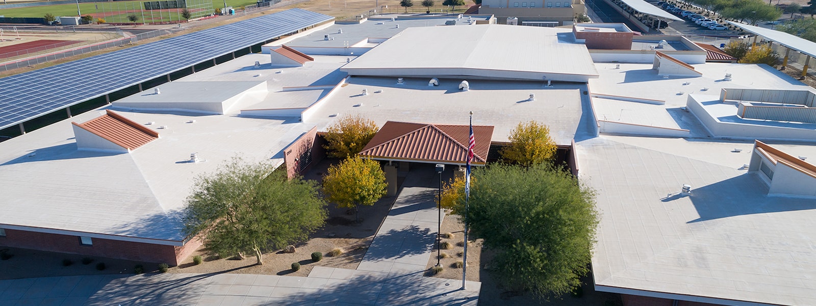 Overhead view of Dysart Middle School