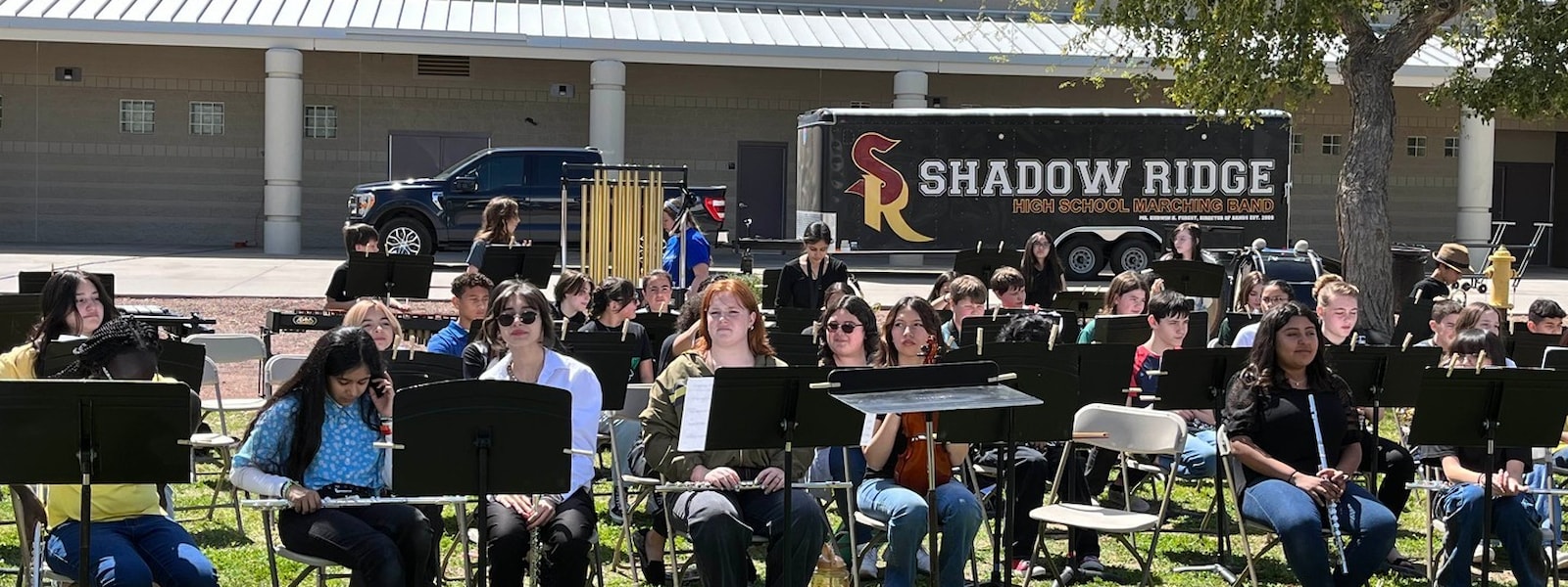 Band students at Dysart's Festival of the Arts
