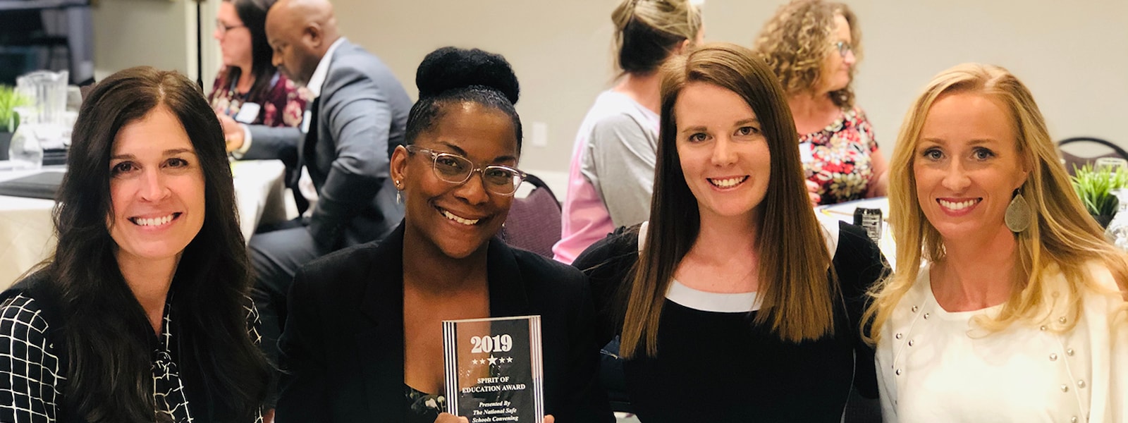 Christina Brown, first grade teacher at Mountain View School, was recently selected as a recipient of the Spirit of Education Award by the National Safe Schools Convening.