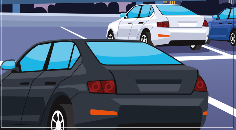 an image of 3 vehicles parked in a lot 