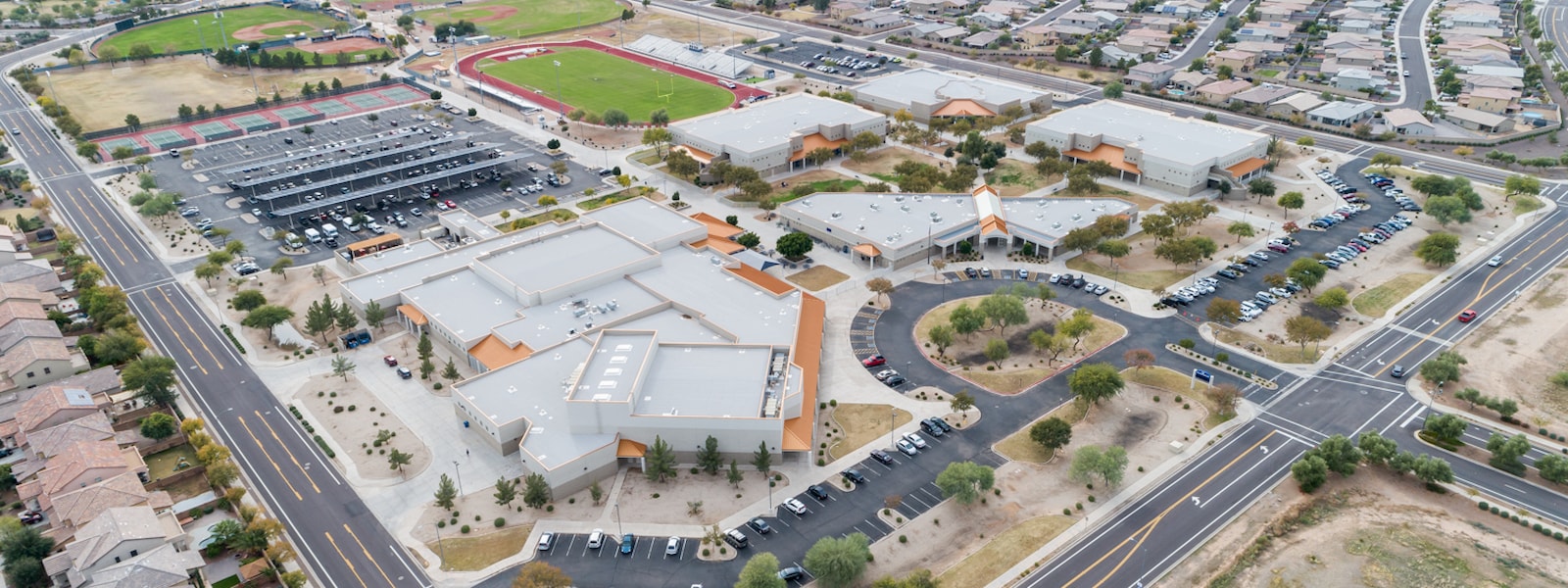 Willow Canyon campus from above.