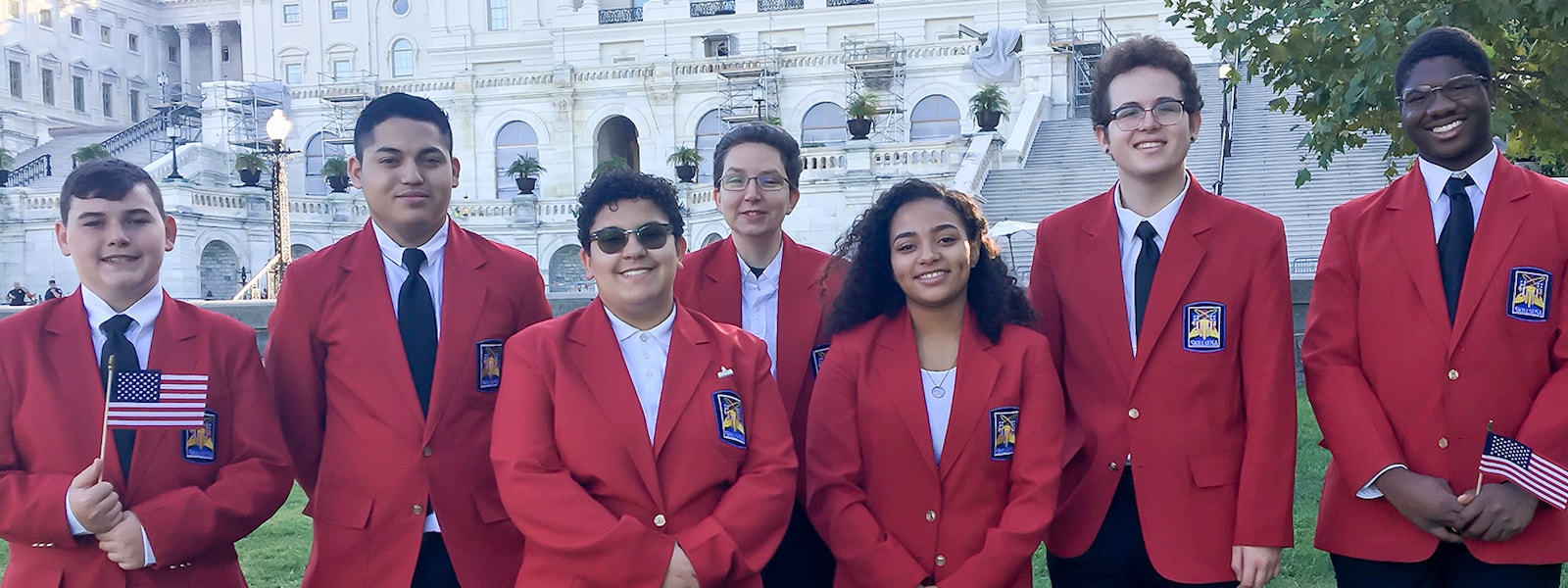 Willow Canyon students poses for a picture in Washington D.C. as part of their SkillsUSA Leadership Training.