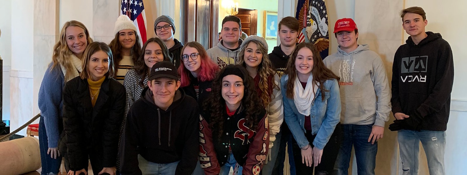 Shadow Ridge DECA students pose for a photo in Washington D.C.